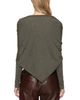 Sea Sea Jane Wool Henley Sweater with Scarf - 4