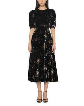 Sea Sea Leda Velvet Midi Dress