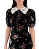 Sea Sea Leda Velvet Mini Dress Black - 1
