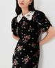Sea Sea Leda Velvet Mini Dress Black - 2