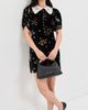 Sea Sea Leda Velvet Mini Dress Black - 5
