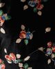 Sea Sea Leda Velvet Puff Sleeve Midi Dress Black - 6