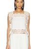 Sea Sea Leila Eyelet Sleeveless Top - 1