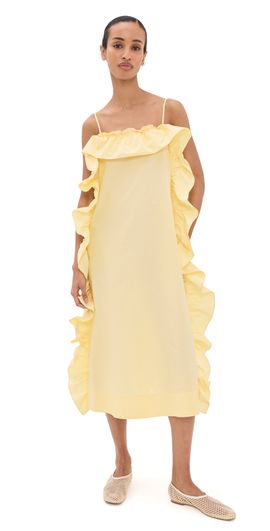 Sea Sea Lisette Ruffle Maxi Sundress Yellow