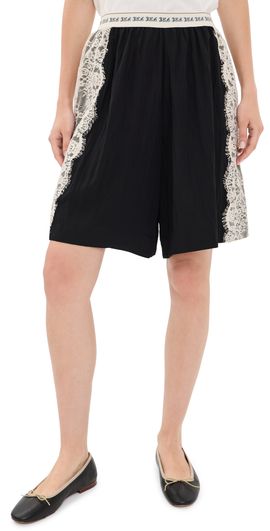 Sea Sea Lisette Solid Knee Shorts Black