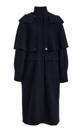 Sea Sea Lona DoubleFaced Wool Hooded Coat