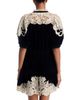 Sea Sea Medina Velvet & Lace Mini Dress - 4