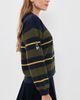 Sea Sea Mina Novelty V Neck Sweater Green - 4