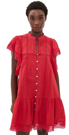 Sea Sea Pippa Solid Mini Dress Red