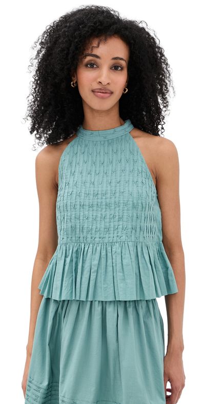 Sea Sea Ramie Tank Top Blue