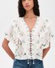Sea Sea Serafina Embroidered Top Cream - 2
