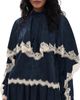 Sea Sea Shay Lace Long Sleeve Top Navy - 1