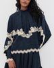 Sea Sea Shay Lace Long Sleeve Top Navy - 2