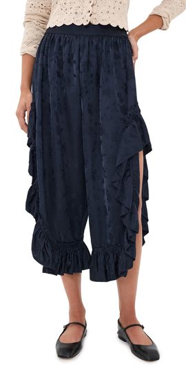 Sea Sea Shay Lace Ruffle Pants Navy
