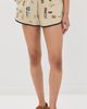 Sea Sea The Claira Embroidered Shorts Stone - 2
