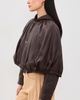Sea Sea Thompson Leather Cape Jacket Brown - 4