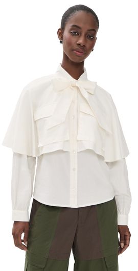 Sea Sea Tristan Solid Cape Top Cream