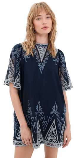 Sea Sea Vali Embellished Mini Dress Blue