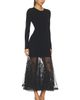 Sea Sea Vali Embroidered Mixed Media Maxi Dress - 2