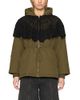 Sea Sea Wright Crochet Cape Puffer Coat - 1