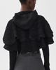 Sea Sea Wright Knit Crochet Poncho Black One - 3