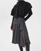 Sea Sea Wright Knit Crochet Poncho Black One - 5