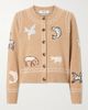 SEA Winslow appliquéd wool cardigan - 1