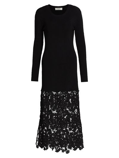 embroidered wool dress Annie Embroidered Wool Dress
