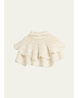 Sea Wright Knit Crochet Capelet