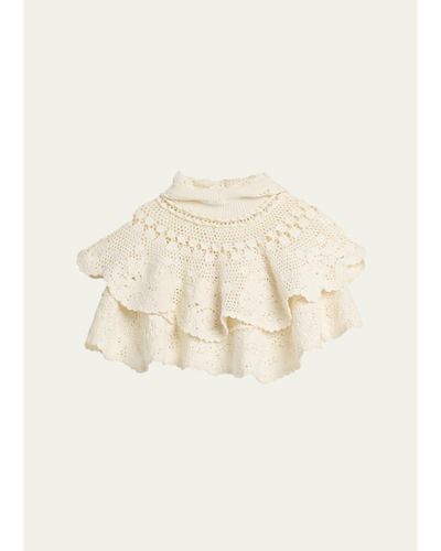 Sea Wright Knit Crochet Capelet