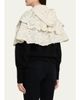 Sea Wright Knit Crochet Capelet - 2