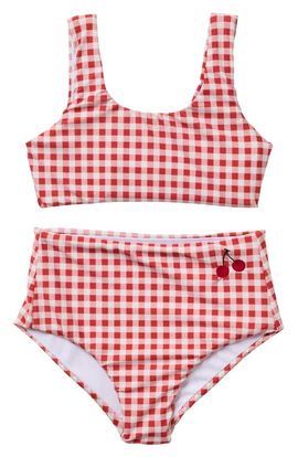 SEAESTA SURF SEAESTA SURF Kids' Gingham Cherry Two-Piece Swimsuit 