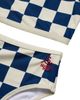 SEAESTA SURF SEAESTA SURF Kids' Nautical Checks Short Sleeve Two-Piece Rashguard Swimsuit - 2