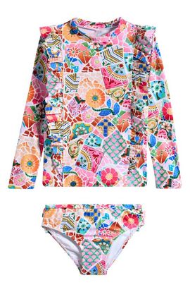 Seafolly Seafolly Kids' Beach Boheme Two-Piece Rashguard Swimsuit 