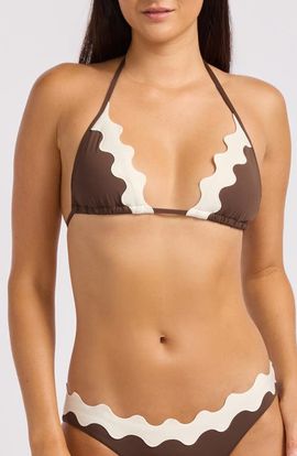 Seafolly Seafolly Scalloped Contrast Trim Bikini Top