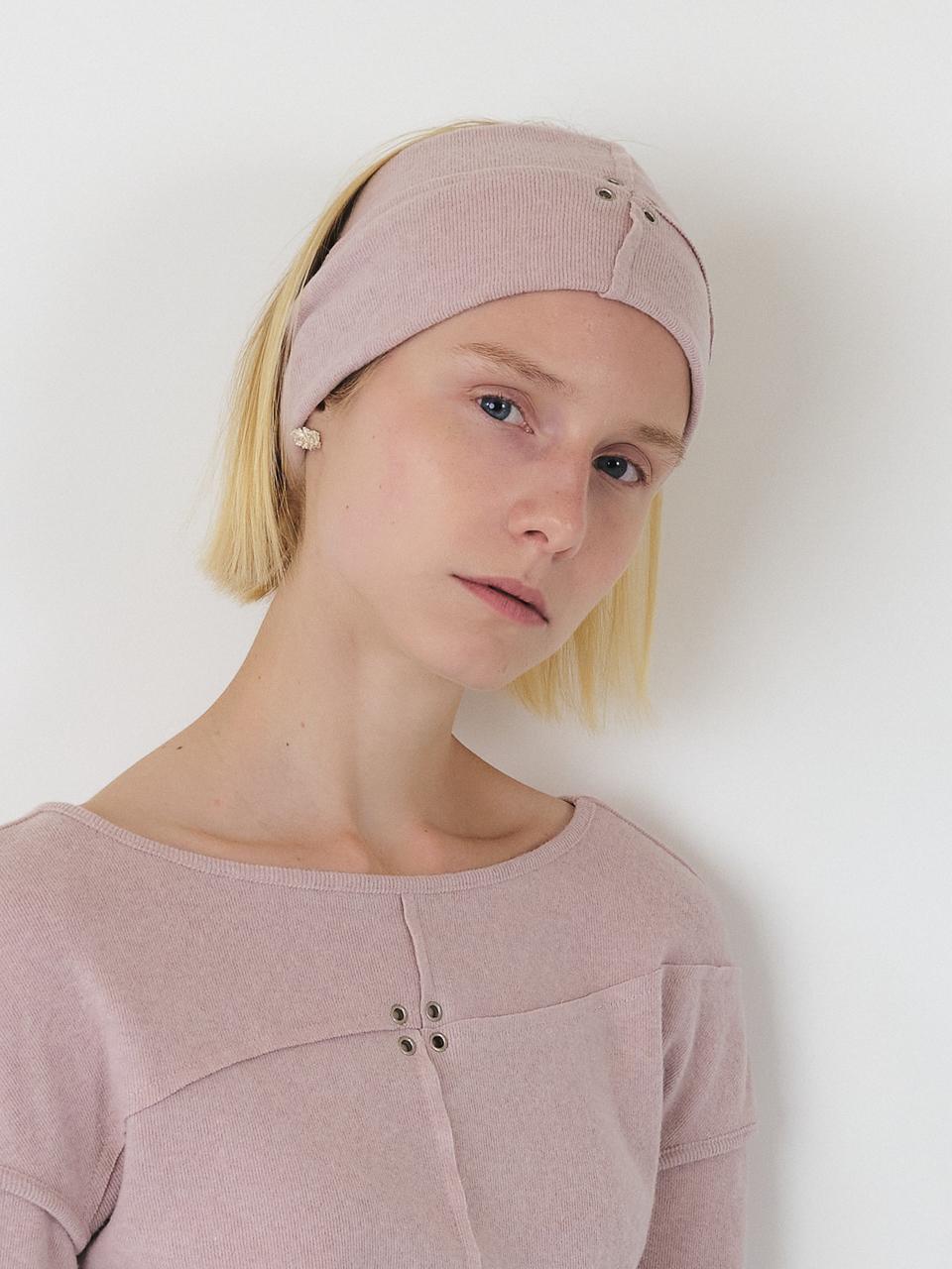 SEALOT Signature Eyelet Soft Wool Hair Band [Pink]