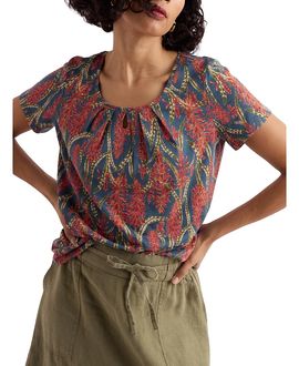 Seasalt Cornwall Seasalt Cornwall Appletree Scoop Neck Jersey T-Shirt
