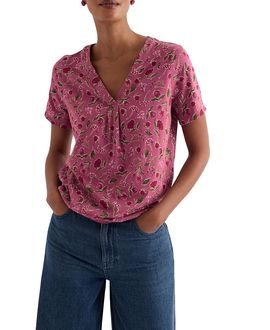 Seasalt Cornwall Seasalt Cornwall Barnoon V-Neck Short-Sleeve Top