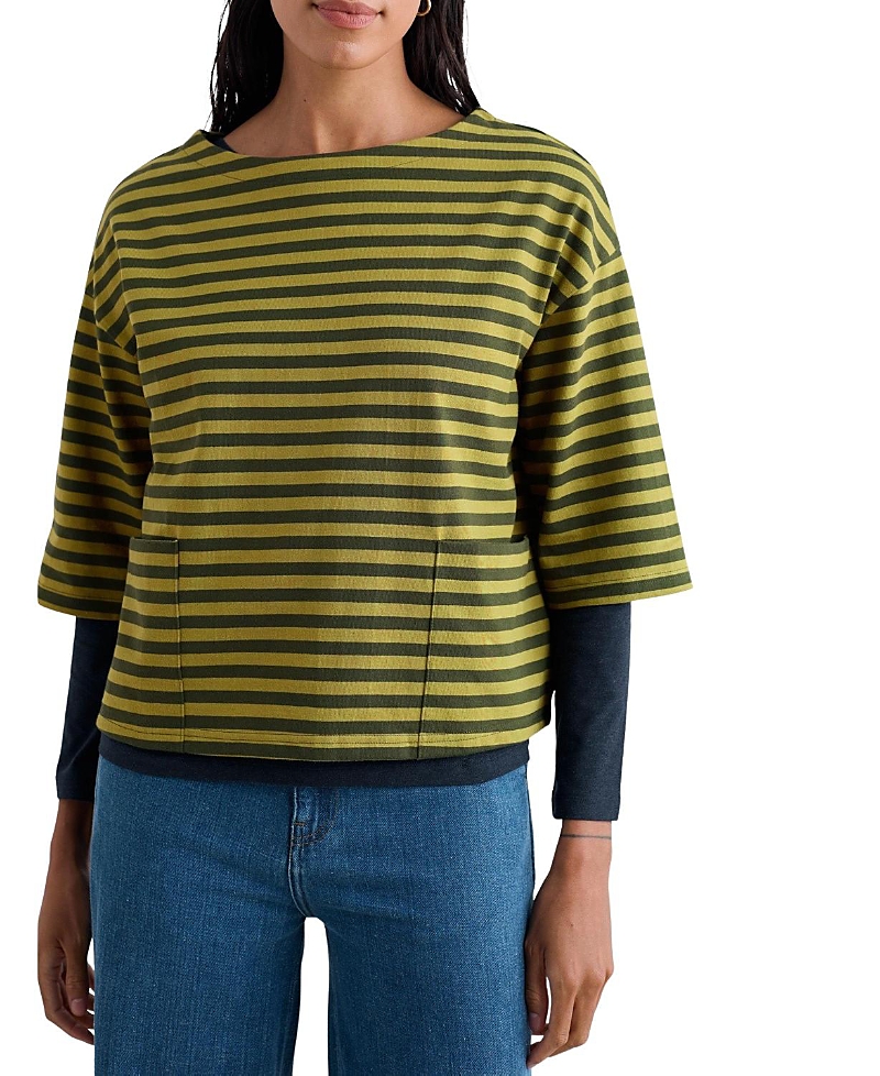 Seasalt Cornwall Seasalt Cornwall Buryan Oversized Boat Neck T-Shirt