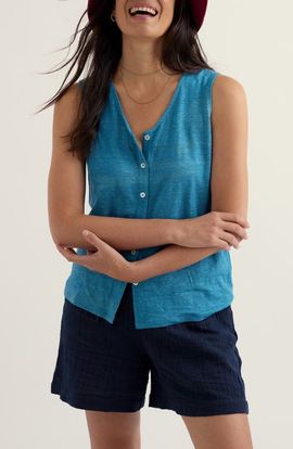 Seasalt Cornwall Seasalt Cornwall Carn Glaze Linen Vest