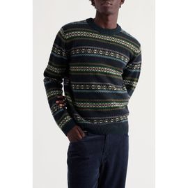 Seasalt Cornwall Seasalt Cornwall Carracks Fair Isle Crewneck Sweater