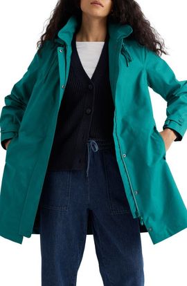 Seasalt Cornwall Seasalt Cornwall Cloudburst Mac Waterproof Organic Cotton Coat