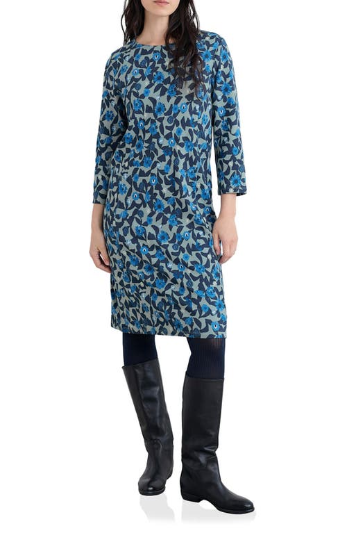 Seasalt Cornwall Seasalt Cornwall Cornish Oaks Long Sleeve Stretch Organic Cotton Dress