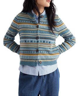 Seasalt Cornwall Seasalt Cornwall Cove Cottage Fair Isle Cardigan