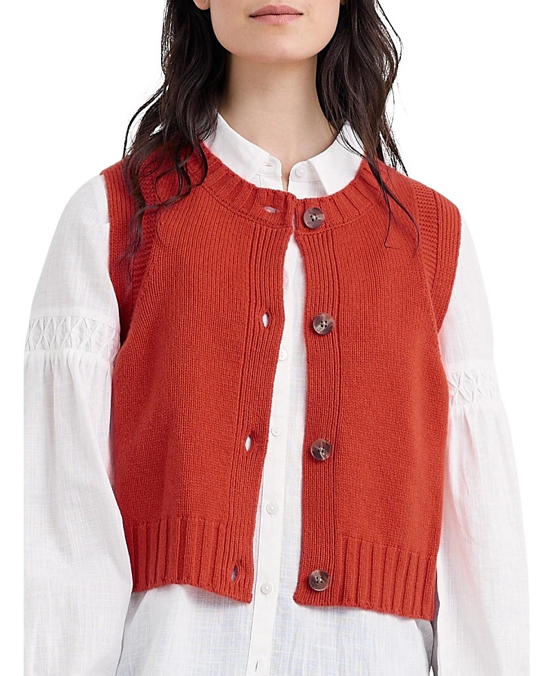 Seasalt Cornwall Seasalt Cornwall Derwenn Button Down Merino Knit Vest