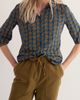 Seasalt Cornwall Seasalt Cornwall Embrace Floral Print Three-Quarter Sleeve Shirt - 1