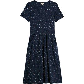 Seasalt Cornwall Seasalt Cornwall Enor Dot Print Organic Cotton Fit & Flare Midi Dress