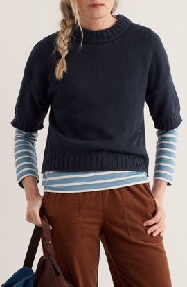 Seasalt Cornwall Seasalt Cornwall Fistral Short Sleeve Sweater