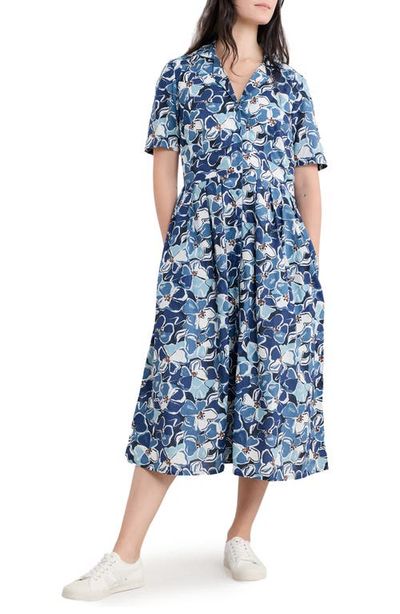 Seasalt Cornwall Seasalt Cornwall Floral Print Organic Cotton Midi Shirtdress