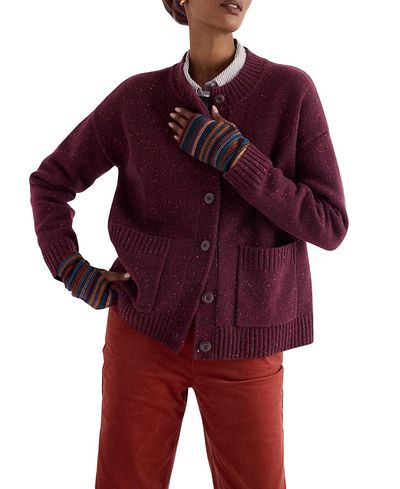 Seasalt Cornwall Seasalt Cornwall Harbour Sands Chunky Crew Neck Cardigan